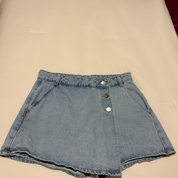 Zara Denim Skort - Picture 1 of 7